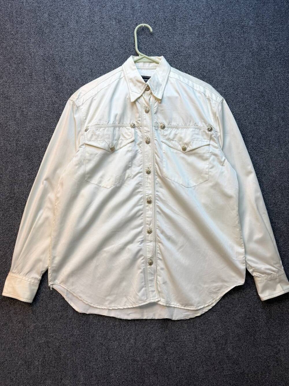 Versace Jeans Couture White Designer Shirt Italy Luxury Button Up S